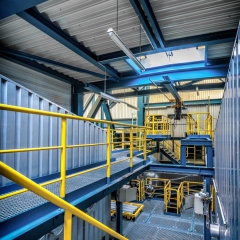 Müll-Schwelbrennanlage