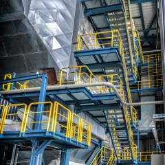 Müll-Schwelbrennanlage