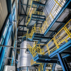 Müll-Schwelbrennanlage