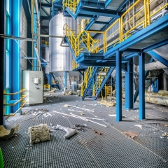 Müll-Schwelbrennanlage