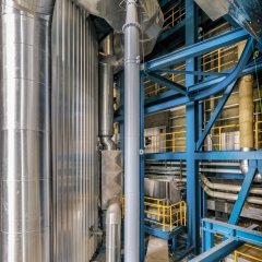 Müll-Schwelbrennanlage